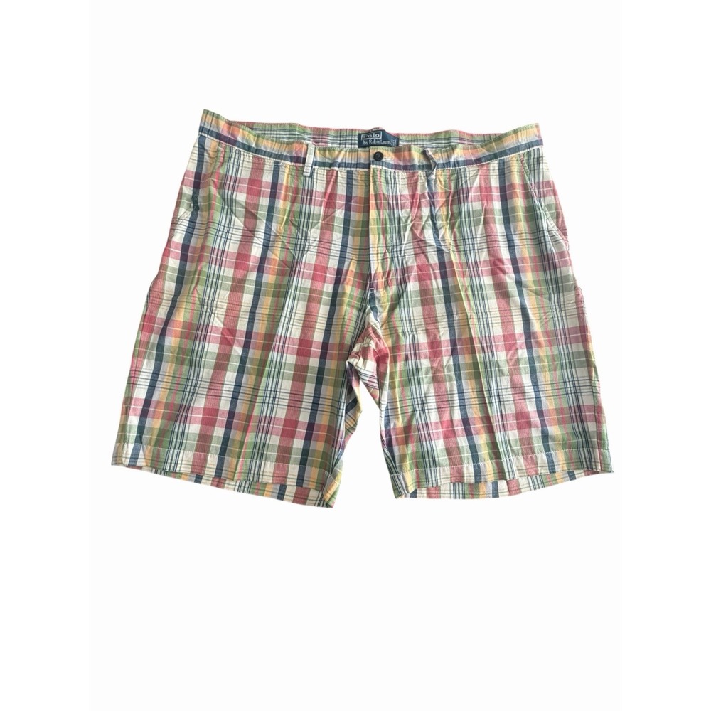 POLO Ralph Lauren Shorts Men's Size 42 Plaid Vintage Colorful Preppy #MMM16-3